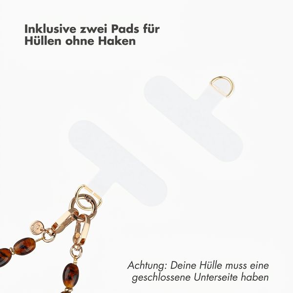 Selencia Tortoise Shell-Handykette - Brown