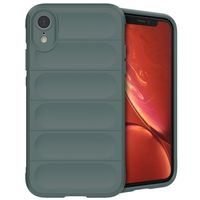 imoshion EasyGrip Back Cover für das iPhone Xr - Dunkelgrün