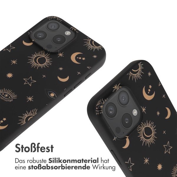 imoshion Silikonhülle design mit Band für das Apple iPhone 16 Pro Max - Sky Black