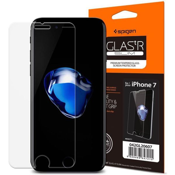 Spigen GLAStR Slim Tempered Glass Screen Protector für das iPhone 8 / 7