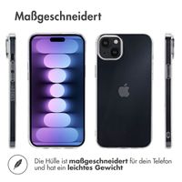 Accezz 100% recyceltes TPU Clear Cover für das iPhone 15 Plus - Transparent