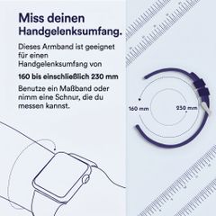 imoshion QuickFit® Stripe Silikonarmband -   Garmin 26 mm Anschluss - Grau