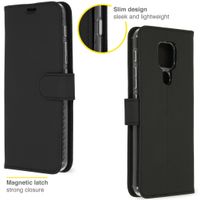 Accezz Wallet TPU Klapphülle Motorola Moto E7 Plus / G9 Play - Schwarz