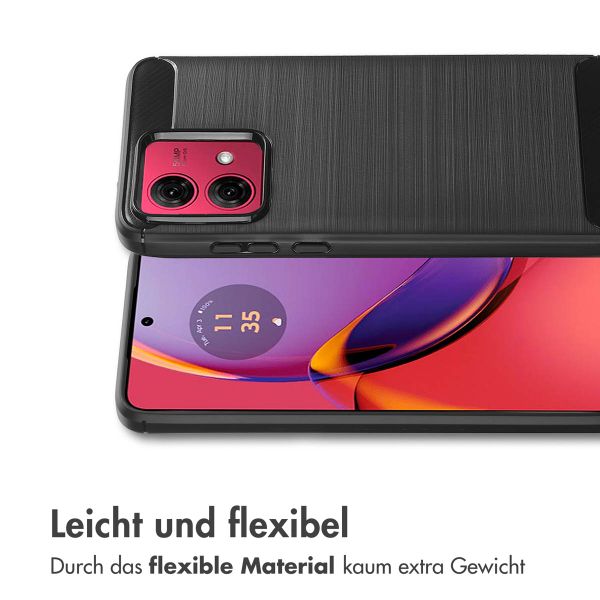 imoshion Brushed Back Cover für das Motorola Moto G84 - Schwarz