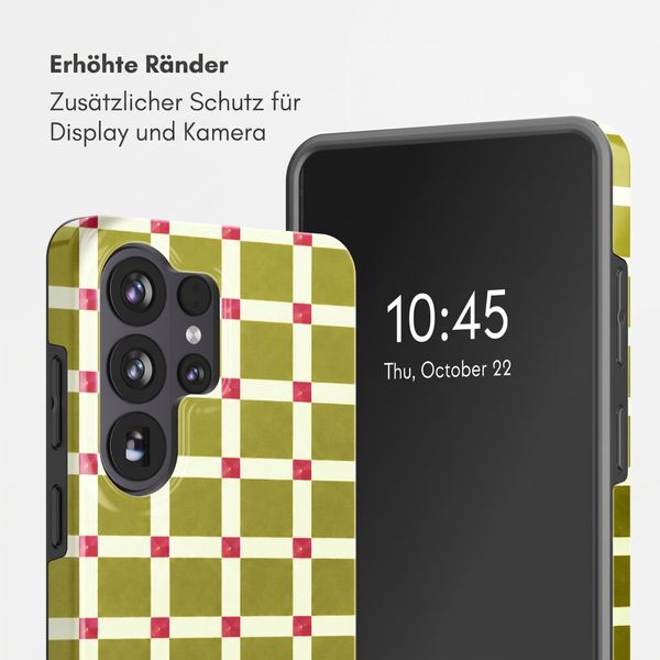 Selencia Vivid Back Cover Samsung Galaxy S26 Ultra - Check This Olive