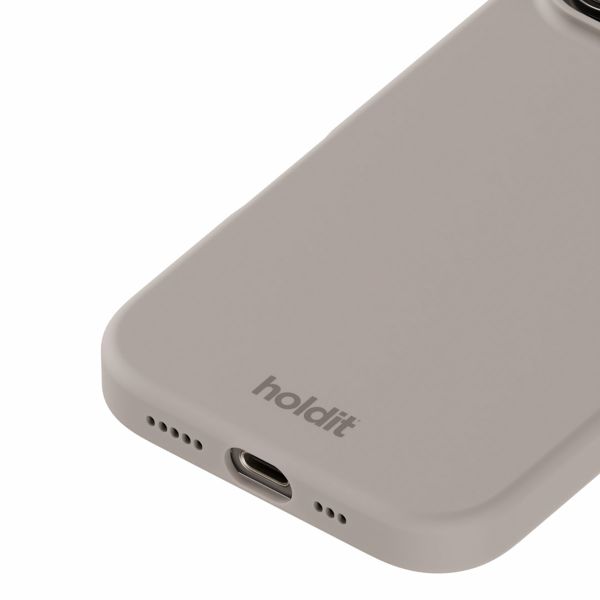 Holdit Silicone Case für das iPhone 16 Pro - Taupe