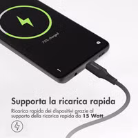 imoshion Braided USB-C-zu-USB-C Kabel- 2 Meter - Schwarz