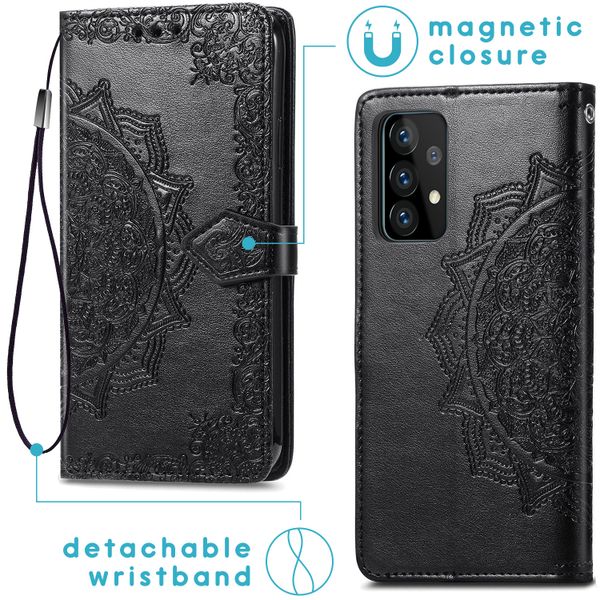 imoshion Mandala Klapphülle Samsung Galaxy A72 - Schwarz