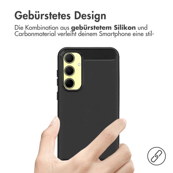 imoshion Brushed Back Cover für das Samsung Galaxy A35 - Schwarz