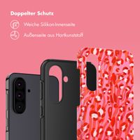 Selencia Vivid Tough Back Cover für das Samsung Galaxy A36 / A56 - Wild Spots Lipstick