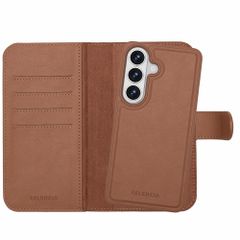 Selencia Olyn Abnehmbare Bookcase mit MagSafe Samsung Galaxy S26 - Braun