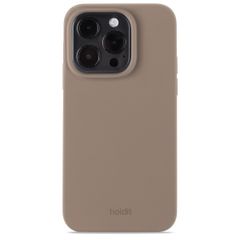 Holdit Silicone Case für das iPhone 14 Pro - Mocha Brown