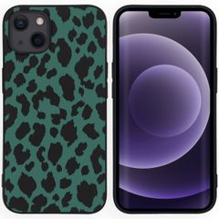 imoshion Design Hülle für das iPhone 13 - Leopard - Schwarz / Grün