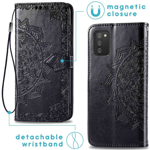 imoshion Mandala Klapphülle Samsung Galaxy A03s - Schwarz