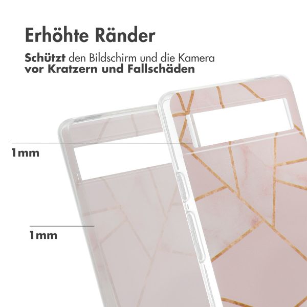 imoshion Design Hülle für das Google Pixel 6a - Pink Graphic