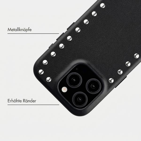 Selencia Studs Backcover mit MagSafe Apple iPhone 15 Pro - Velvet Black