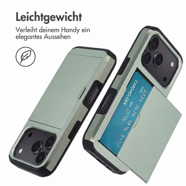 imoshion Backcover mit Kartenfach Apple iPhone 18 Pro / 17 Pro - Grün