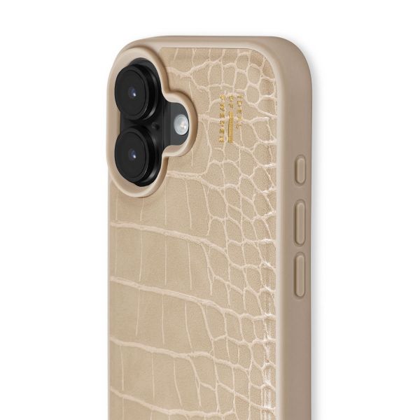 iDeal of Sweden MagSafe-Hülle aus veganem Leder Apple iPhone 17 - Warm Beige Croco