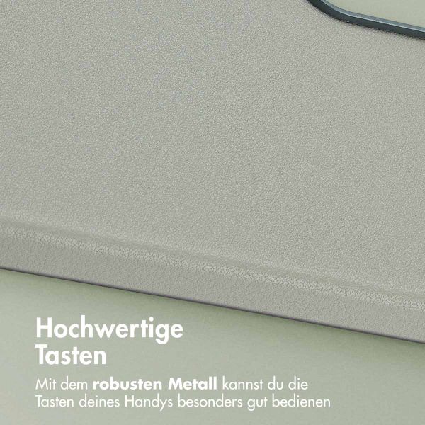 Accezz MagSafe Leather Backcover Samsung Galaxy A36 / A56 - Light Grey