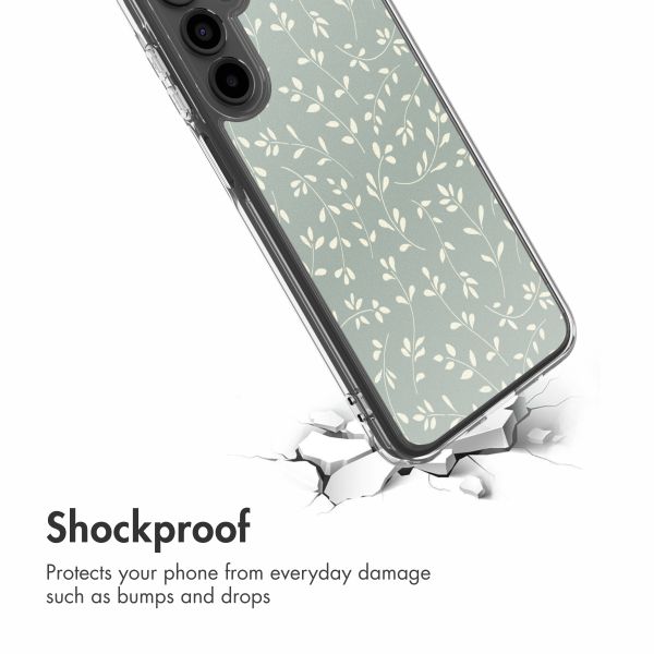 imoshion Design Hülle Samsung Galaxy A16 - Smoke Green Flowers