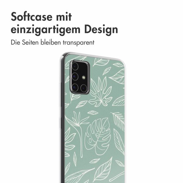 imoshion Design Hülle Samsung Galaxy A51 - Leaves Line-Art