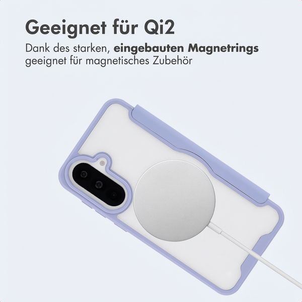 imoshion Transparente Bookcase mit MagSafe Samsung Galaxy A37 (5G) - Lila