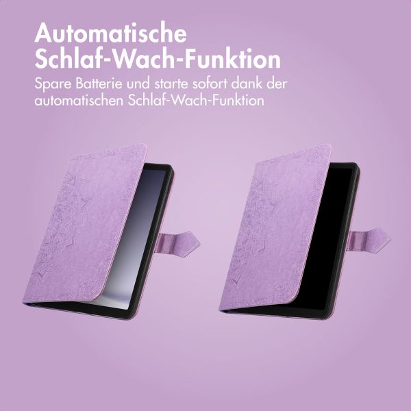imoshion Mandala Klapphülle Samsung Galaxy Tab A9 Plus - Lila / Lilac