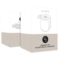 Selencia AquaPlay Bluetooth-Lautsprecher - Drahtloser Lautsprecher - Wasserdicht - Black