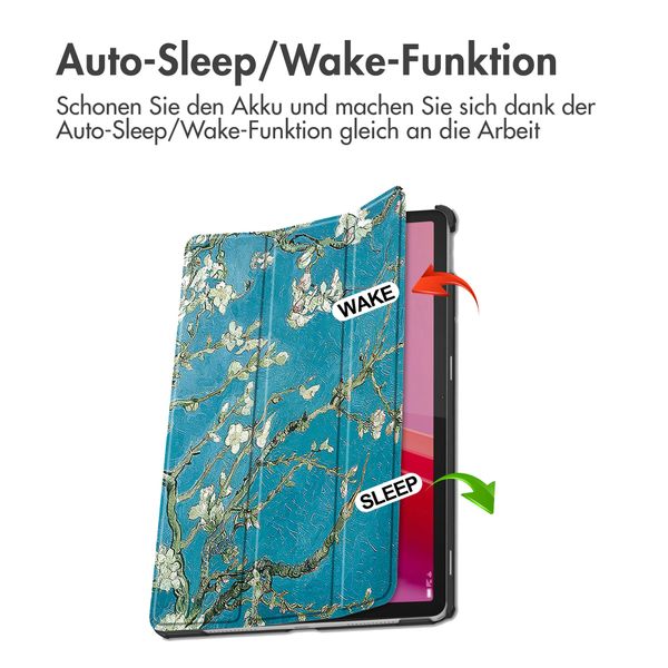 imoshion Design Trifold Klaphülle Lenovo Tab M11 - Green Plant