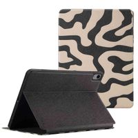 Selencia Vivid Klapphülle Apple iPad Air 11 Zoll (2025) M3 / (2024) M2 / Air 5 (2022) / Air 4 (2020) - Art Wave Black