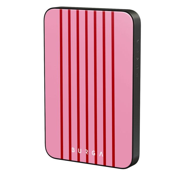 Burga Magnetische Powerbank 5.000 mAh - MagSafe und Qi2 - Favorite Bikini / Gunmetal