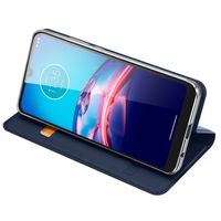 Dux Ducis Slim TPU Klapphülle für Motorola Moto E6s - Dunkelblau