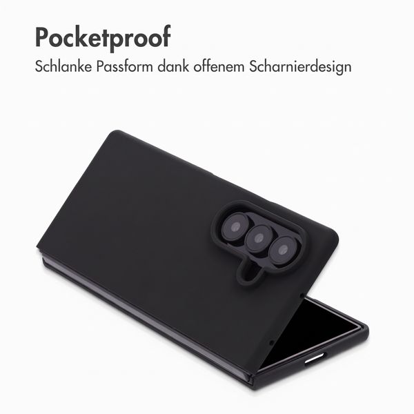 Accezz Liquid Silikoncase Samsung Galaxy Z Fold 8 Ultra - Schwarz