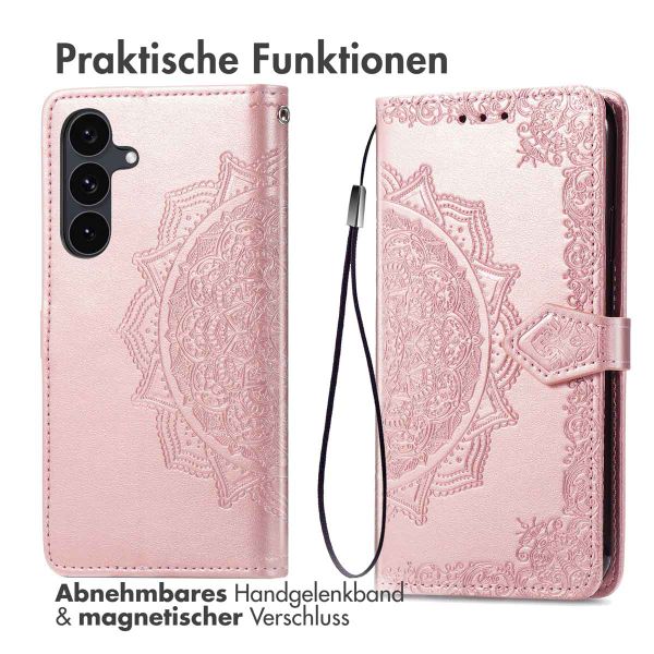imoshion Mandala Klapphülle Samsung Galaxy S25 FE - Rosé gold