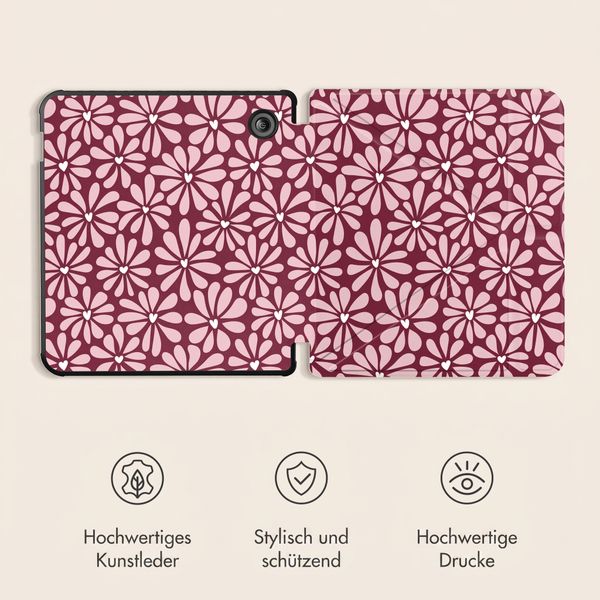 imoshion Design Klappbare Klapphülle Kobo Libra Colour - Bloom Love Blush