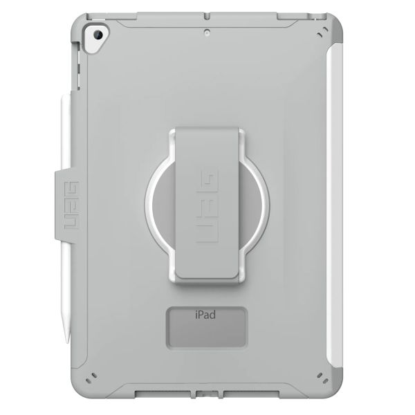 UAG Scout Healthcare backcover mit Strap iPad 9 (2021) 10.2 Zoll / iPad 8 (2020) 10.2 Zoll / iPad 7 (2019) 10.2 Zoll - Wit / Grijs