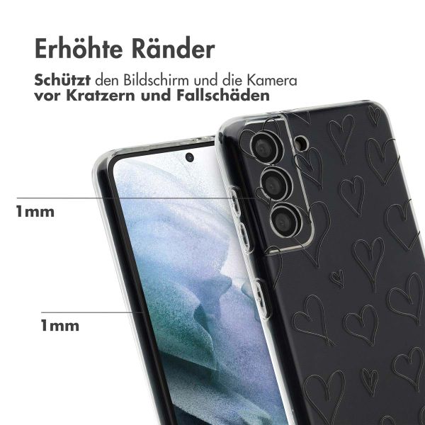 imoshion Design Hülle Samsung Galaxy S21 - Hearts