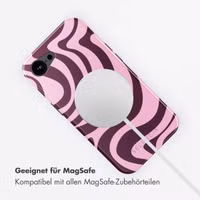 Selencia Vivid Rückabdeckung mit MagSafe Apple iPhone 16e - Wavy Swirl Pink Plum