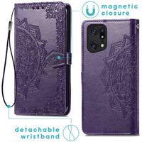 imoshion Mandala Klapphülle Oppo Find X5 Pro 5G - Violett