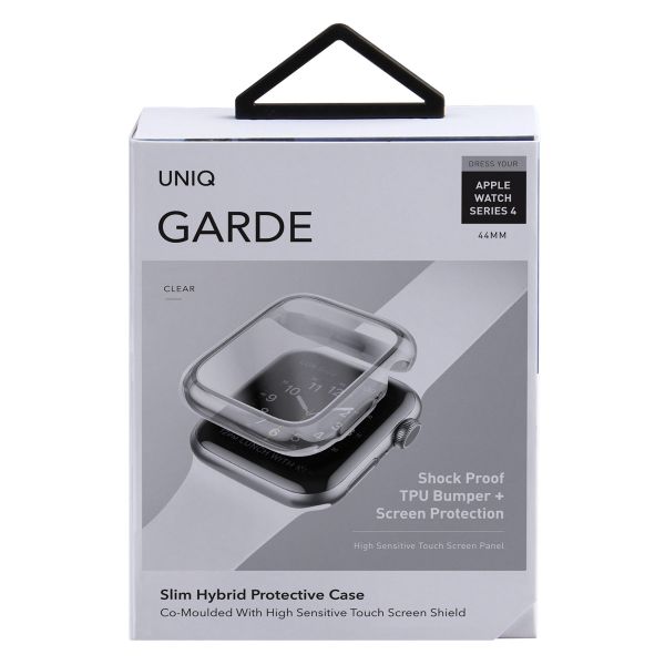 Uniq Garde Hybrid Apple Watch Hülle mit Displayschutz für die Apple Watch 4-6 / SE - 44 mm - Dove (Clear)