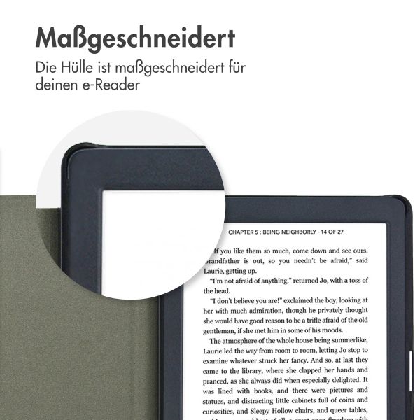 imoshion Canvas Sleepcover Klapphülle für das Kobo Nia - Violett