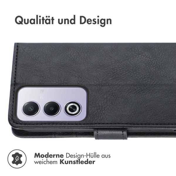 imoshion Luxuriöse Klapphülle Oppo A80 5G - Schwarz
