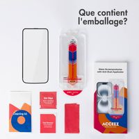 Accezz Gehärteter Glas-Schutz + Applikator Apple iPhone 15 Pro