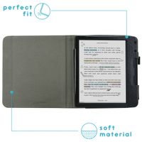 imoshion Vegan Leather Klapphülle Kobo Libra Colour - Schwarz