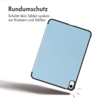 imoshion Trifold Klapphülle Apple iPad Air 11 Zoll (2026) M4 / (2025) M3 / (2024) M2 / Air 5 (2022) / Air 4 (2020) - Hellblau