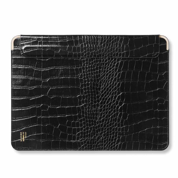 iDeal of Sweden Slim Laptop Hülle 14 Zoll - Laptop Sleeve - Black Croco