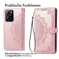 imoshion Mandala Klapphülle für das Xiaomi Poco X5 Pro 5G - Rose Gold