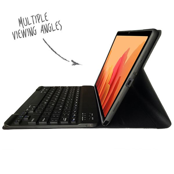 Accezz QWERTZ Bluetooth Keyboard Klapphülle Samsung Galaxy Tab A7