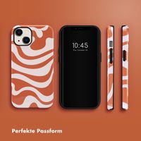 Selencia Vivid Tough Back Cover für das iPhone 14 - Dream Swirl Orange