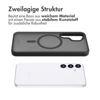 Accezz Rugged Frosted Back Cover mit MagSafe Samsung Galaxy S25 Plus - Schwarz